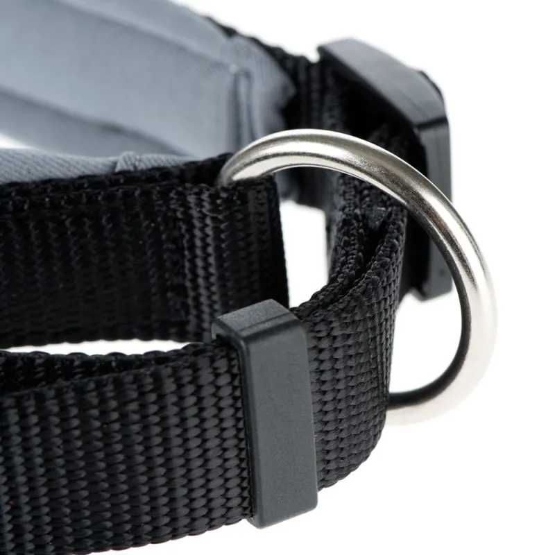 Hunter Neopren hundehalsbånd grå og sort 65 cm - 60-65 cm indstilling